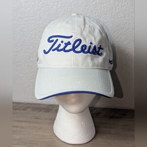 Titleist ProV1 Hat Adjustable PGA Grey Blue Embroidered Golf Cap B. Forrest
